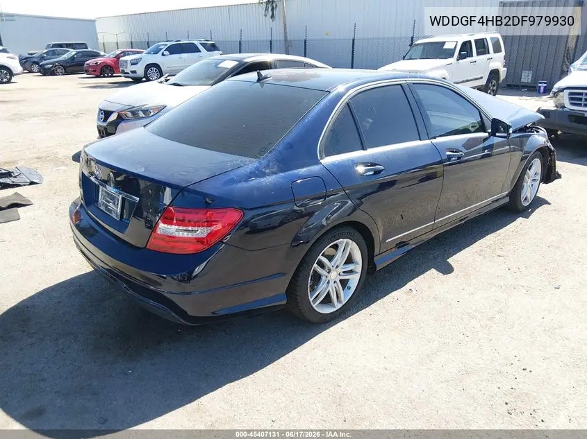 2013 Mercedes-Benz C 250 Sport VIN: WDDGF4HB2DF979930 Lot: 45407131