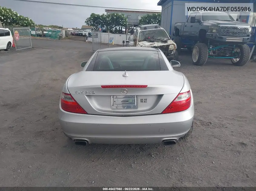 2013 Mercedes-Benz Slk 250 VIN: WDDPK4HA7DF055986 Lot: 45427560