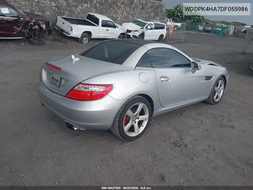 2013 Mercedes-Benz Slk 250 VIN: WDDPK4HA7DF055986 Lot: 45427560