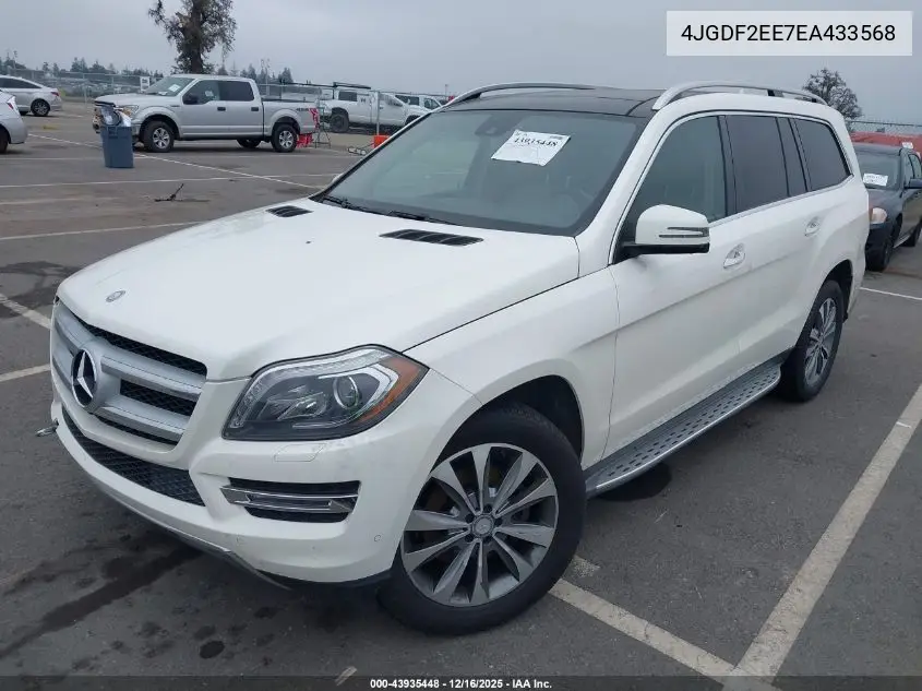 4JGDF2EE7EA433568 2014 Mercedes-Benz Gl 350 Bluetec 4Matic