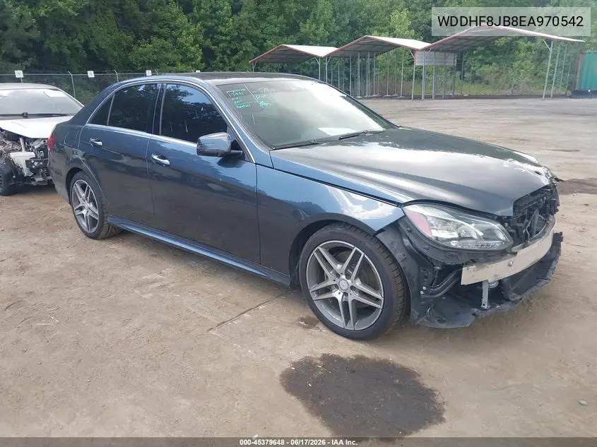 2014 Mercedes-Benz E 350 4Matic VIN: WDDHF8JB8EA970542 Lot: 45379648