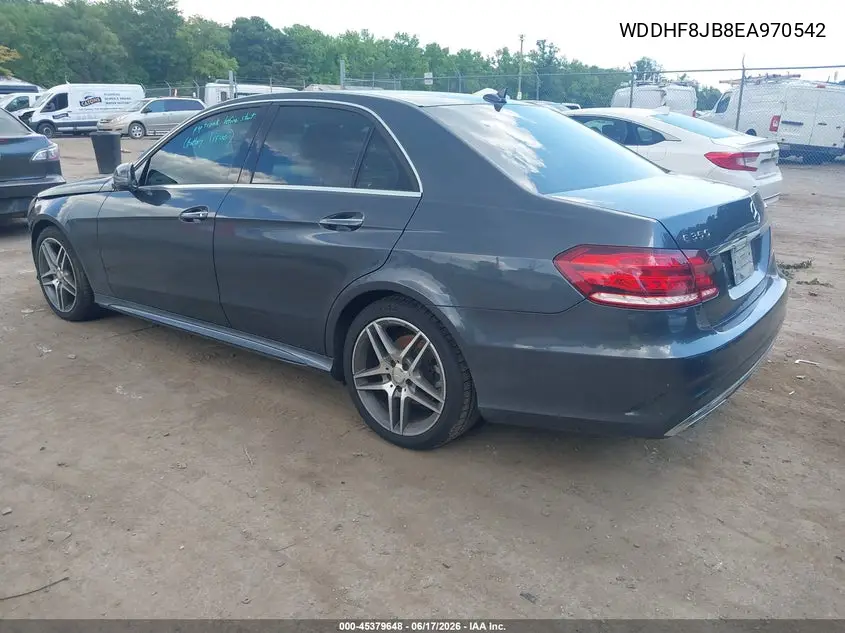 2014 Mercedes-Benz E 350 4Matic VIN: WDDHF8JB8EA970542 Lot: 45379648
