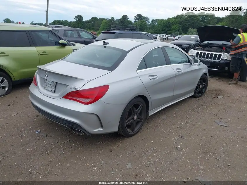 2014 Mercedes-Benz Cla 250 VIN: WDDSJ4EB3EN040824 Lot: 45430169