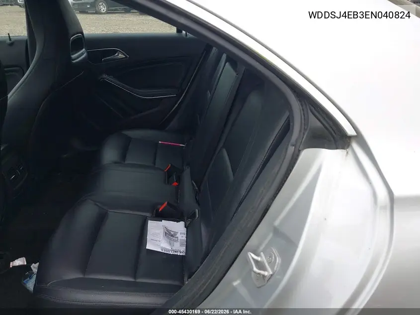 2014 Mercedes-Benz Cla 250 VIN: WDDSJ4EB3EN040824 Lot: 45430169
