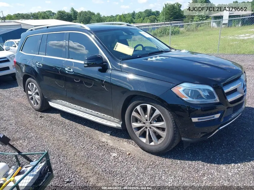 2014 Mercedes-Benz Gl 450 4Matic VIN: 4JGDF7CE2EA379662 Lot: 45434315
