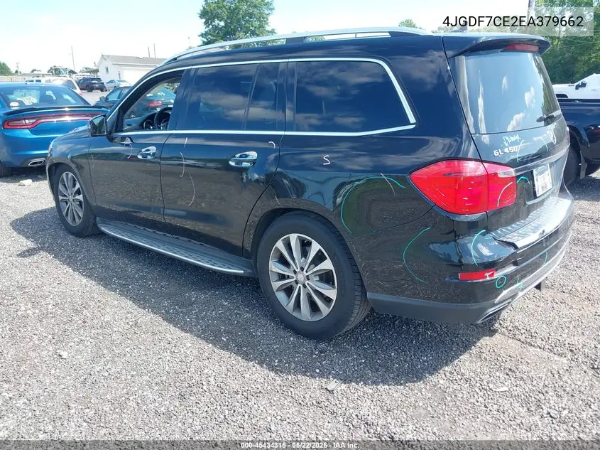 2014 Mercedes-Benz Gl 450 4Matic VIN: 4JGDF7CE2EA379662 Lot: 45434315