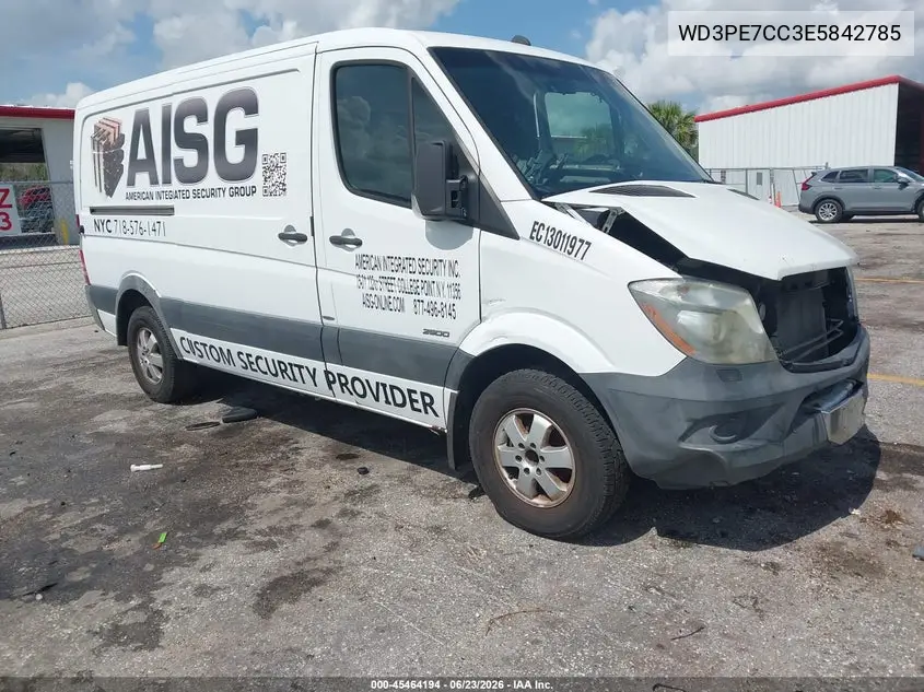 2014 Mercedes-Benz Sprinter 2500 Normal Roof VIN: WD3PE7CC3E5842785 Lot: 45464194