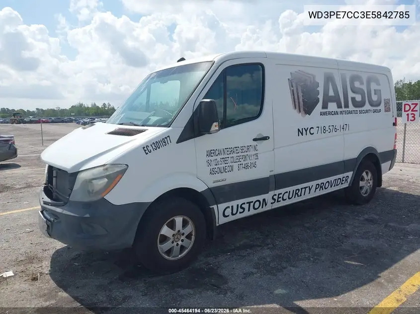 2014 Mercedes-Benz Sprinter 2500 Normal Roof VIN: WD3PE7CC3E5842785 Lot: 45464194