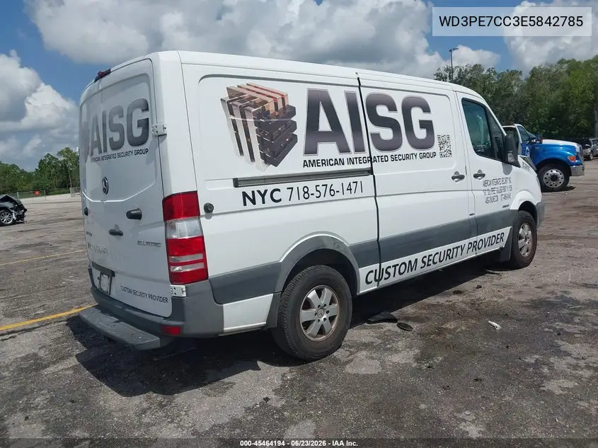 2014 Mercedes-Benz Sprinter 2500 Normal Roof VIN: WD3PE7CC3E5842785 Lot: 45464194