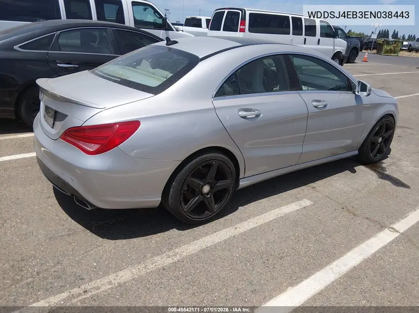 2014 Mercedes-Benz Cla 250 VIN: WDDSJ4EB3EN038443 Lot: 45542171