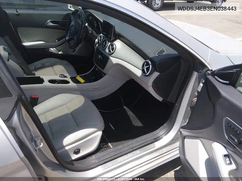 2014 Mercedes-Benz Cla 250 VIN: WDDSJ4EB3EN038443 Lot: 45542171