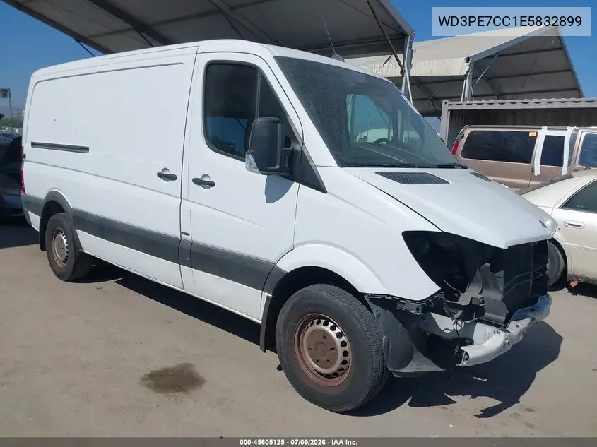 2014 Mercedes-Benz Sprinter 2500 Normal Roof VIN: WD3PE7CC1E5832899 Lot: 45605125