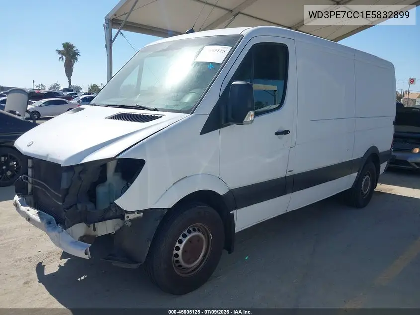 2014 Mercedes-Benz Sprinter 2500 Normal Roof VIN: WD3PE7CC1E5832899 Lot: 45605125