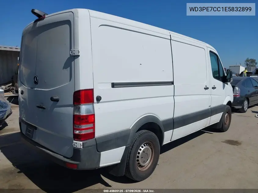 2014 Mercedes-Benz Sprinter 2500 Normal Roof VIN: WD3PE7CC1E5832899 Lot: 45605125