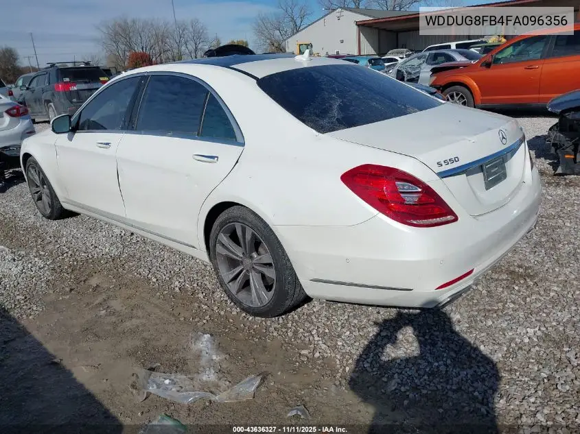 WDDUG8FB4FA096356 2015 Mercedes-Benz S 550 4Matic