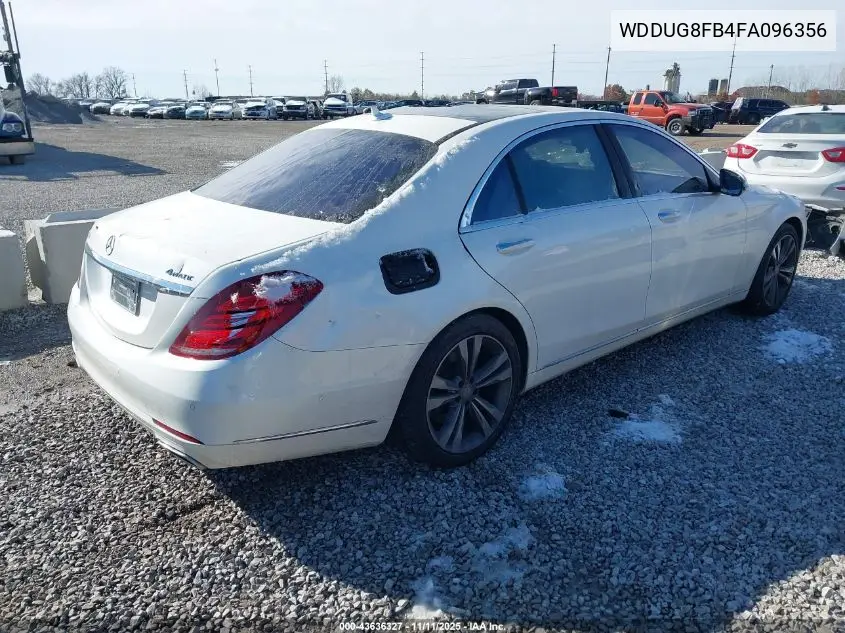 WDDUG8FB4FA096356 2015 Mercedes-Benz S 550 4Matic