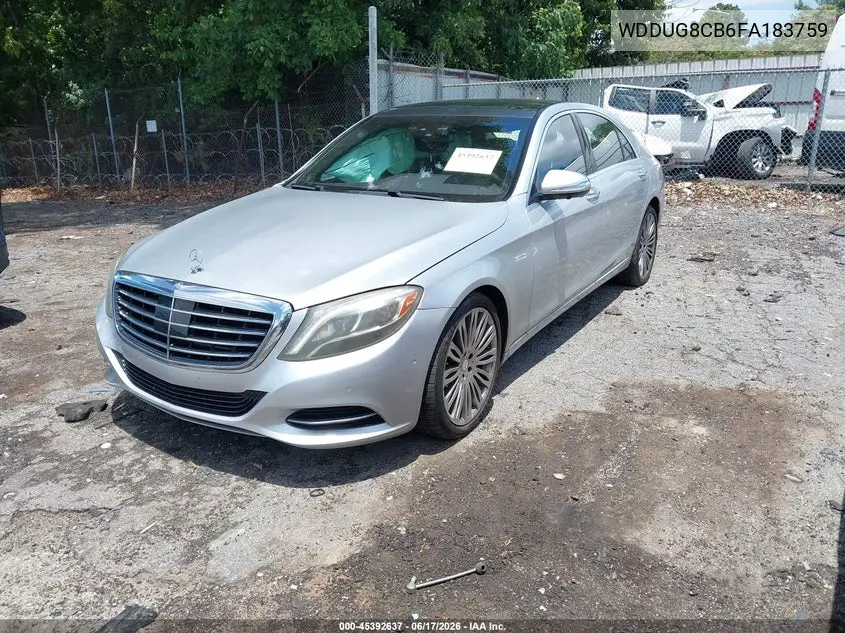 2015 Mercedes-Benz S 550 VIN: WDDUG8CB6FA183759 Lot: 45392637