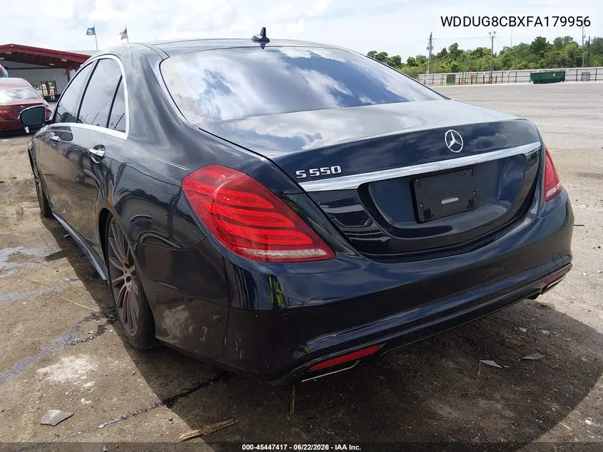 2015 Mercedes-Benz S 550 VIN: WDDUG8CBXFA179956 Lot: 45447417