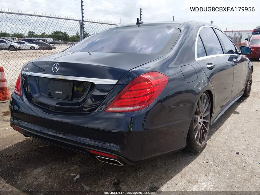 2015 Mercedes-Benz S 550 VIN: WDDUG8CBXFA179956 Lot: 45447417
