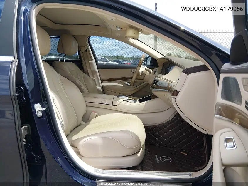 2015 Mercedes-Benz S 550 VIN: WDDUG8CBXFA179956 Lot: 45447417