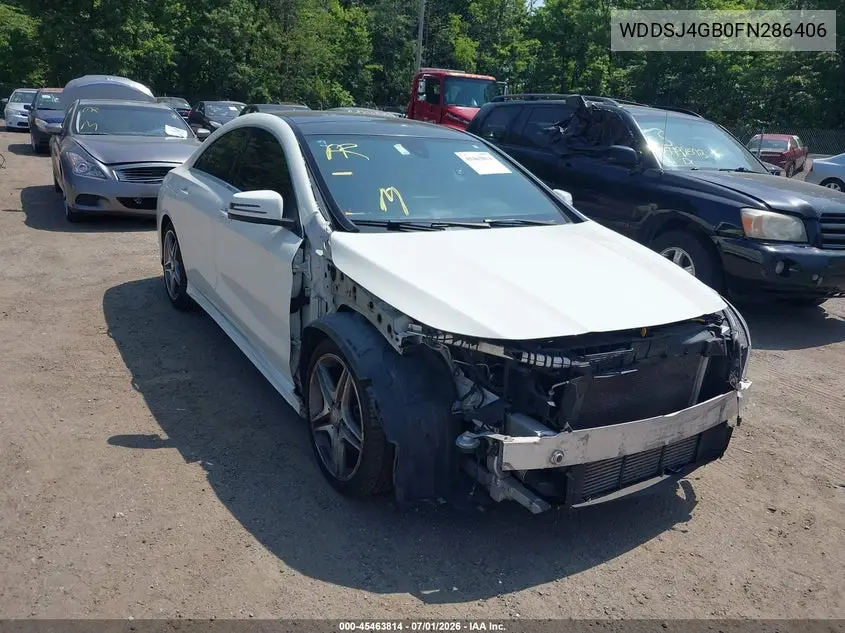 2015 Mercedes-Benz Cla 250 4Matic VIN: WDDSJ4GB0FN286406 Lot: 45463814