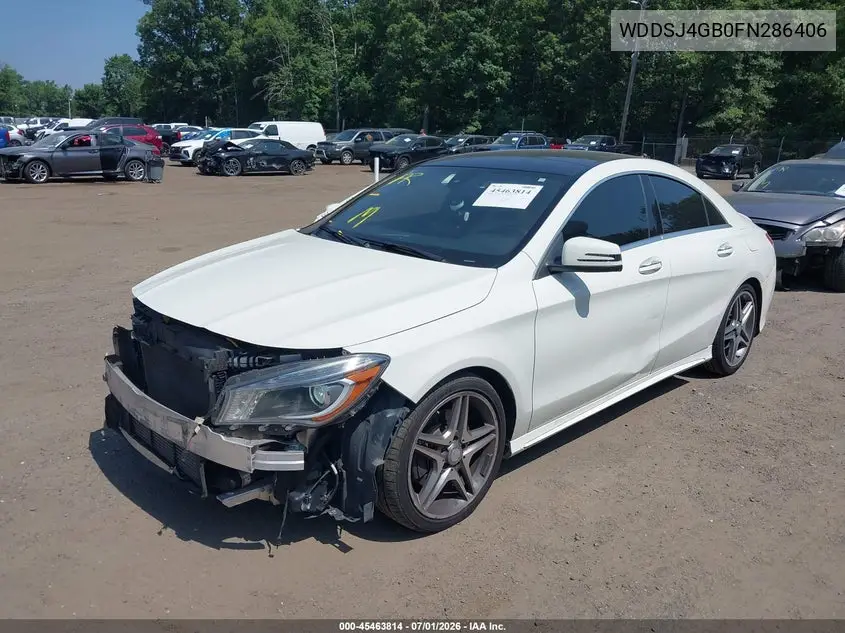 2015 Mercedes-Benz Cla 250 4Matic VIN: WDDSJ4GB0FN286406 Lot: 45463814