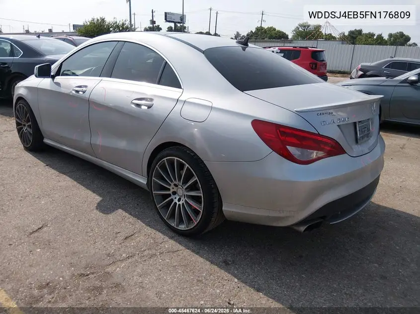 2015 Mercedes-Benz Cla 250 VIN: WDDSJ4EB5FN176809 Lot: 45467624