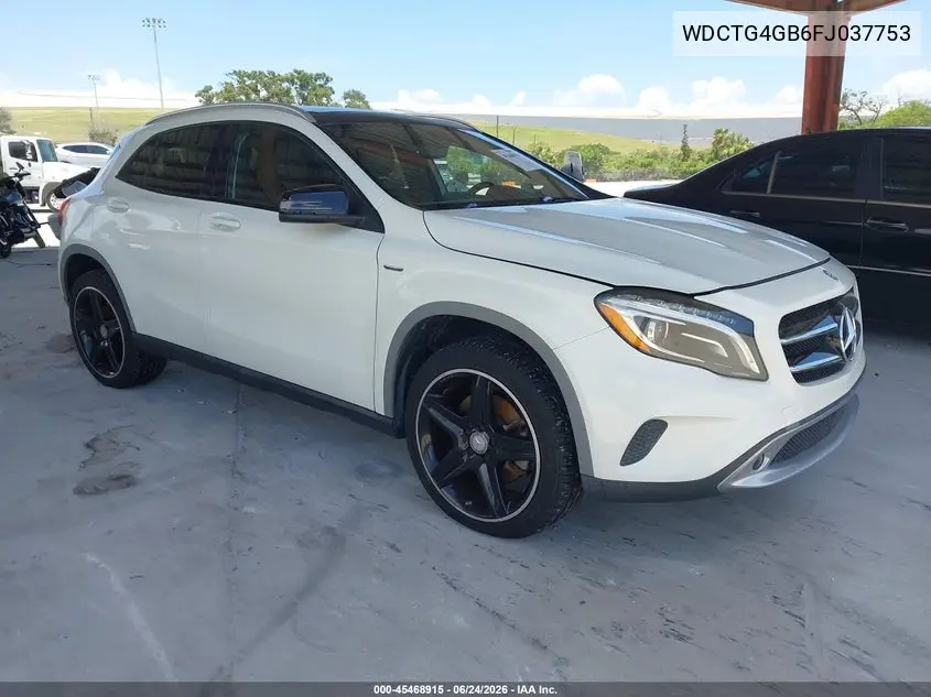2015 Mercedes-Benz Gla 250 4Matic VIN: WDCTG4GB6FJ037753 Lot: 45468915