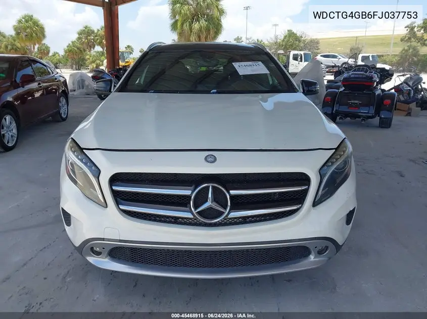 2015 Mercedes-Benz Gla 250 4Matic VIN: WDCTG4GB6FJ037753 Lot: 45468915