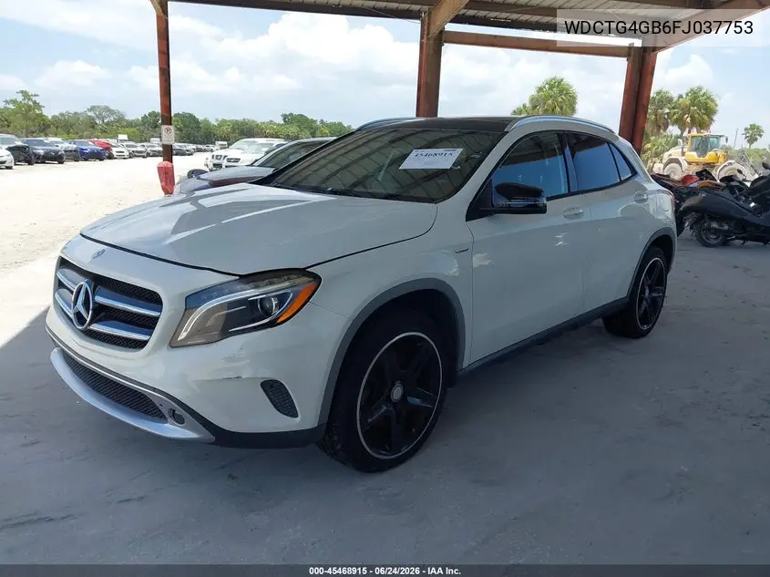 2015 Mercedes-Benz Gla 250 4Matic VIN: WDCTG4GB6FJ037753 Lot: 45468915