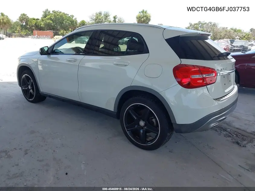 2015 Mercedes-Benz Gla 250 4Matic VIN: WDCTG4GB6FJ037753 Lot: 45468915