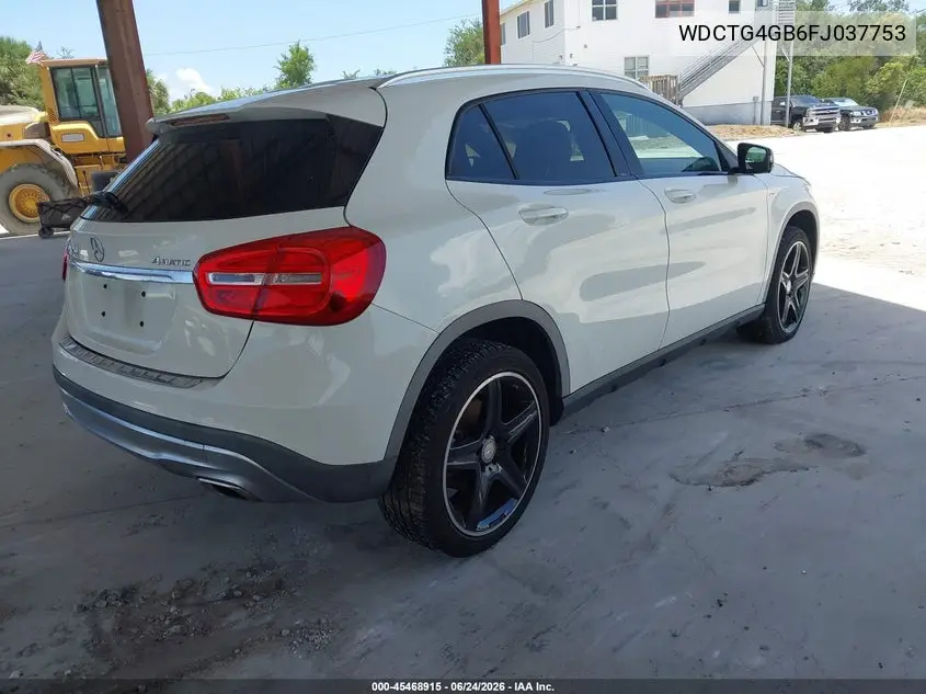2015 Mercedes-Benz Gla 250 4Matic VIN: WDCTG4GB6FJ037753 Lot: 45468915