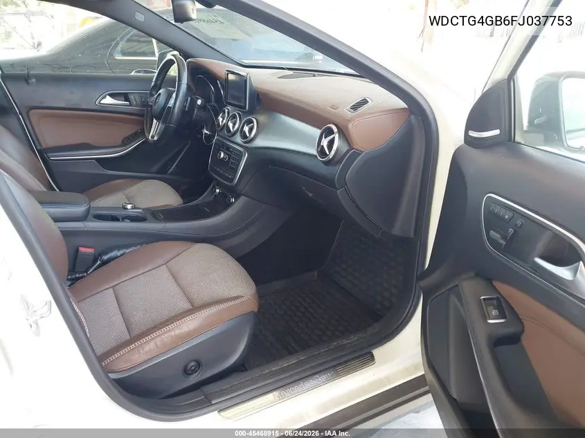 2015 Mercedes-Benz Gla 250 4Matic VIN: WDCTG4GB6FJ037753 Lot: 45468915
