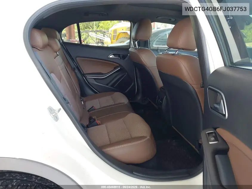 2015 Mercedes-Benz Gla 250 4Matic VIN: WDCTG4GB6FJ037753 Lot: 45468915