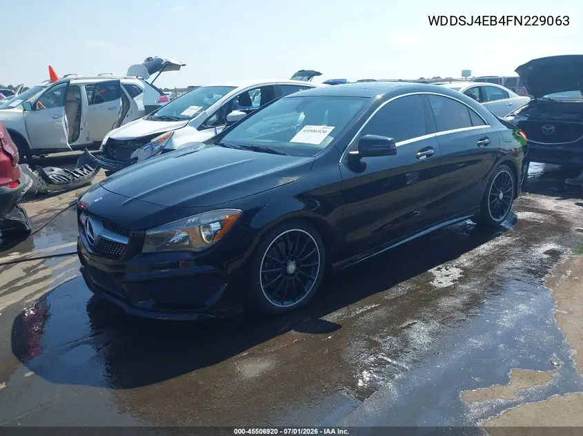 2015 Mercedes-Benz Cla 250 VIN: WDDSJ4EB4FN229063 Lot: 45506920