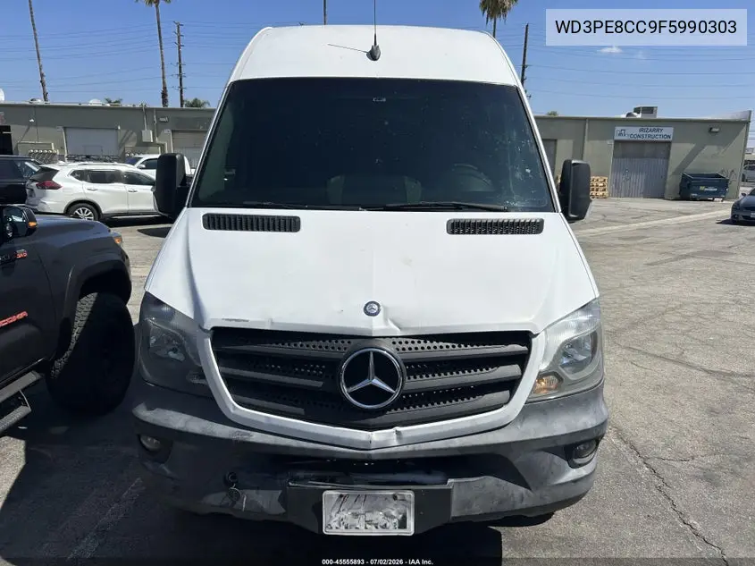 2015 Mercedes-Benz Sprinter 2500 High Roof VIN: WD3PE8CC9F5990303 Lot: 45555893