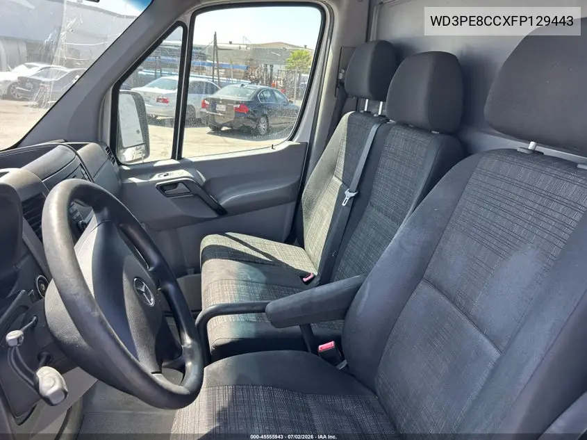 2015 Mercedes-Benz Sprinter 2500 High Roof VIN: WD3PE8CCXFP129443 Lot: 45555943