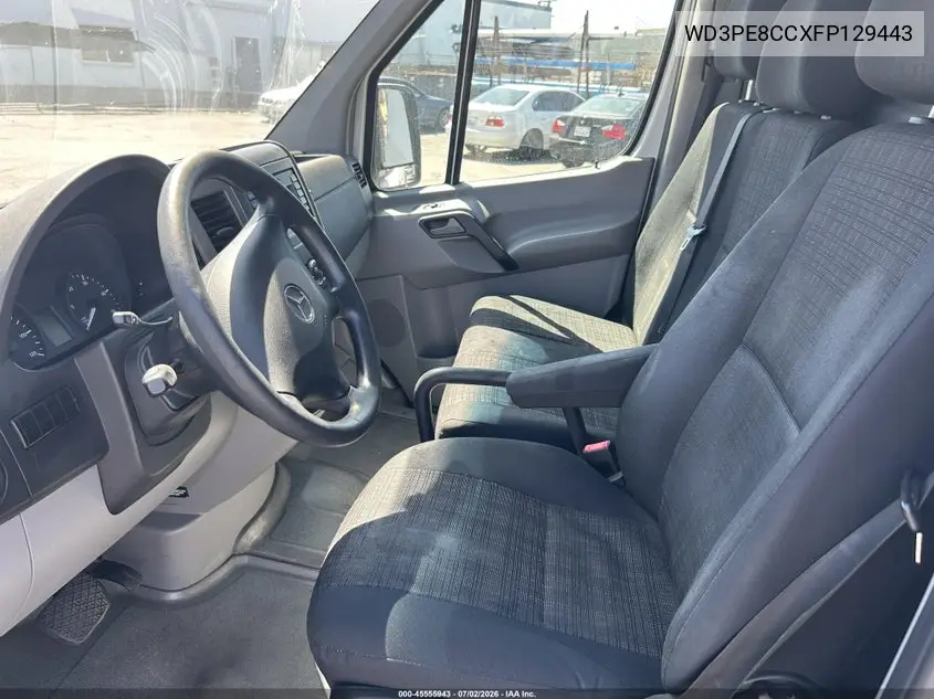 2015 Mercedes-Benz Sprinter 2500 High Roof VIN: WD3PE8CCXFP129443 Lot: 45555943