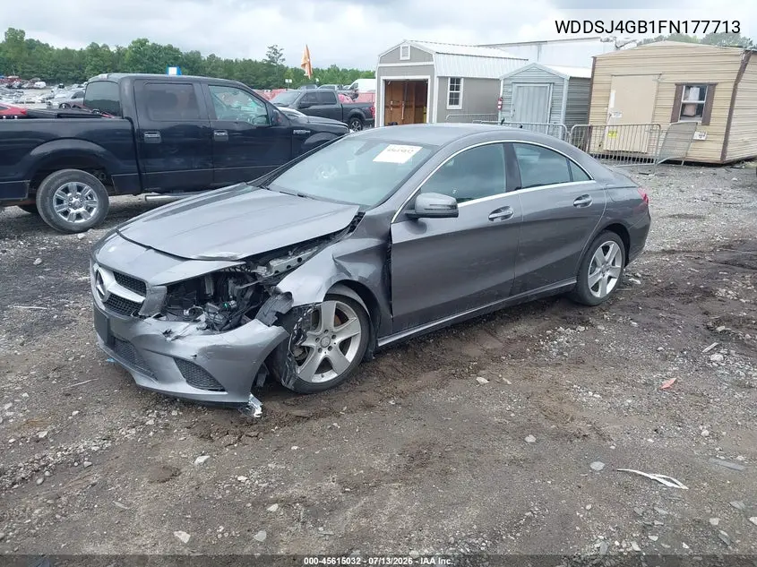 2015 Mercedes-Benz Cla 250 4Matic VIN: WDDSJ4GB1FN177713 Lot: 45615032