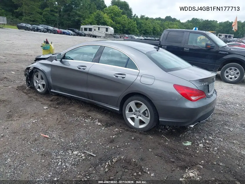 2015 Mercedes-Benz Cla 250 4Matic VIN: WDDSJ4GB1FN177713 Lot: 45615032