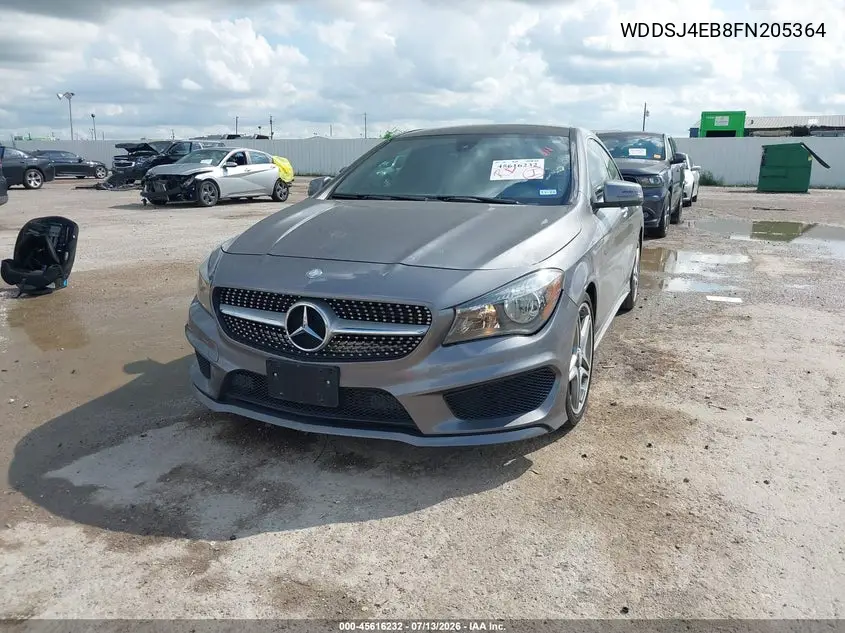 2015 Mercedes-Benz Cla 250 VIN: WDDSJ4EB8FN205364 Lot: 45616232