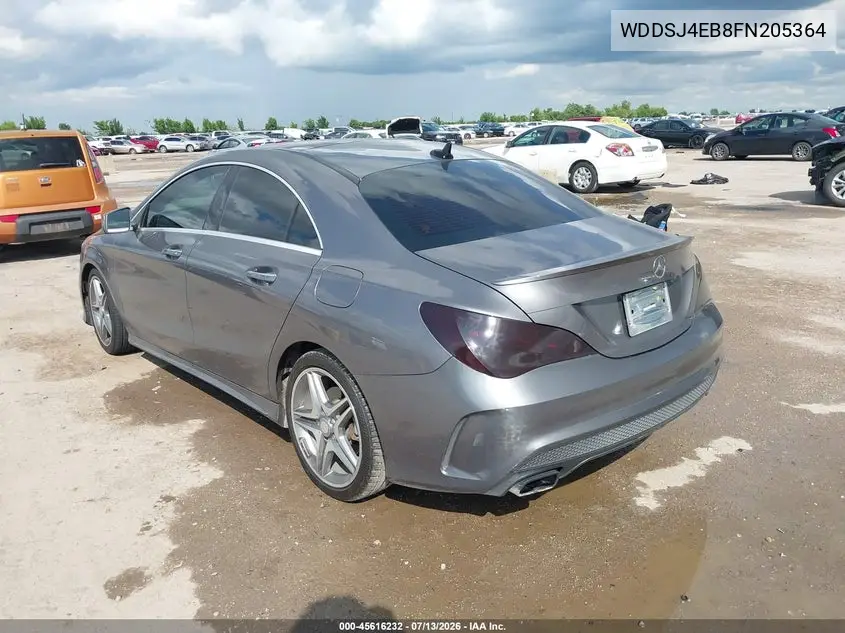 2015 Mercedes-Benz Cla 250 VIN: WDDSJ4EB8FN205364 Lot: 45616232