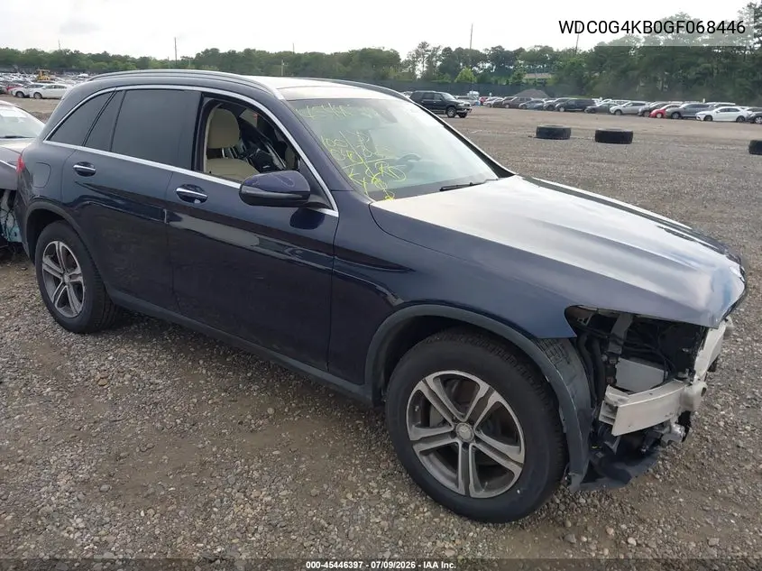 2016 Mercedes-Benz Glc 300 4Matic VIN: WDC0G4KB0GF068446 Lot: 45446397