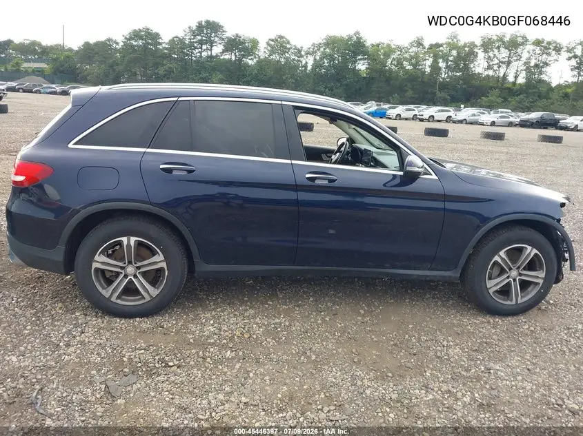 2016 Mercedes-Benz Glc 300 4Matic VIN: WDC0G4KB0GF068446 Lot: 45446397