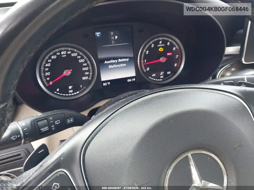 2016 Mercedes-Benz Glc 300 4Matic VIN: WDC0G4KB0GF068446 Lot: 45446397