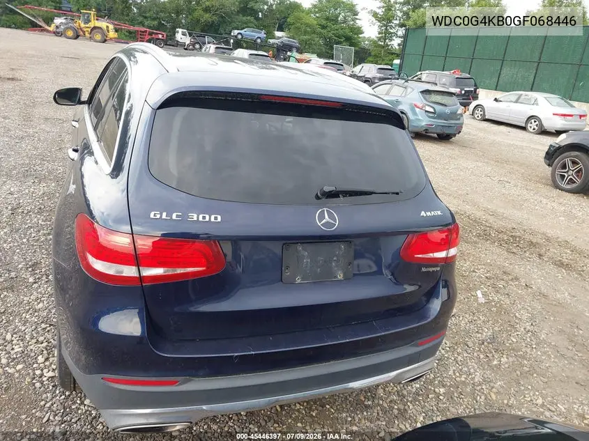 2016 Mercedes-Benz Glc 300 4Matic VIN: WDC0G4KB0GF068446 Lot: 45446397