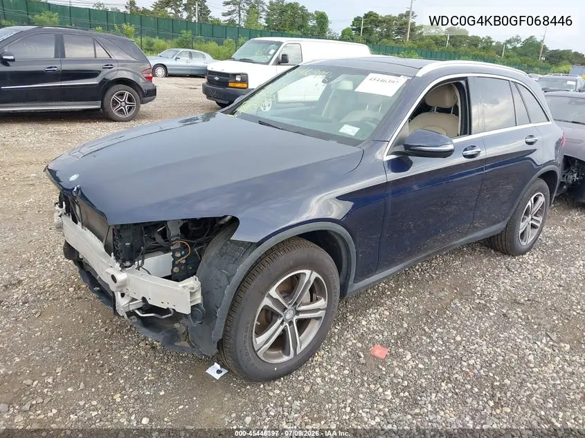 2016 Mercedes-Benz Glc 300 4Matic VIN: WDC0G4KB0GF068446 Lot: 45446397