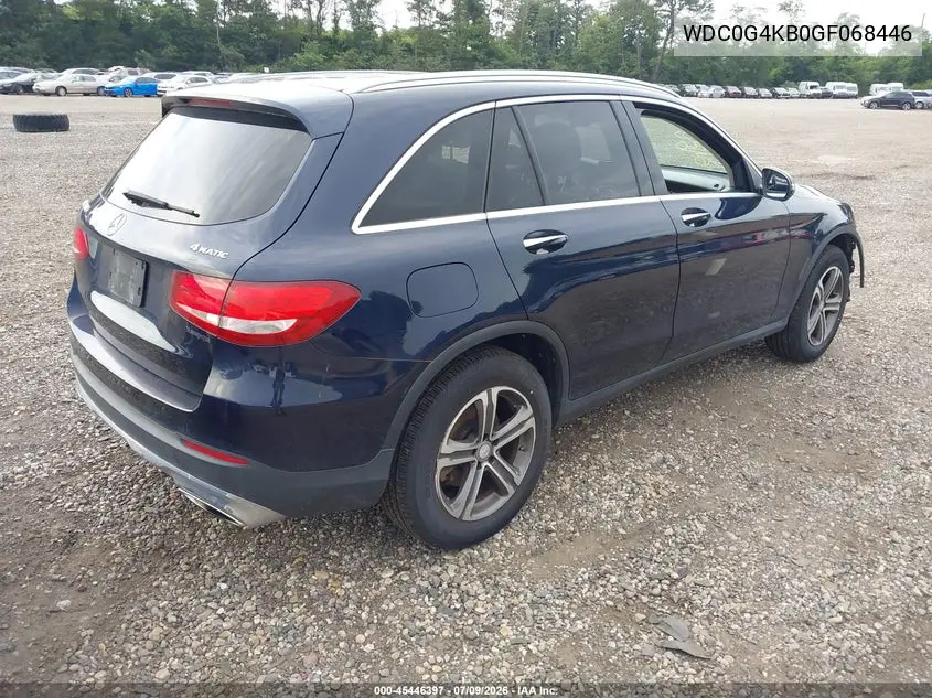 2016 Mercedes-Benz Glc 300 4Matic VIN: WDC0G4KB0GF068446 Lot: 45446397