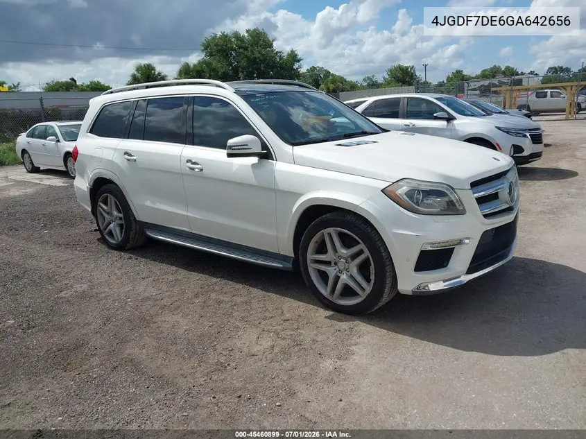 2016 Mercedes-Benz Gl 550 4Matic VIN: 4JGDF7DE6GA642656 Lot: 45460899