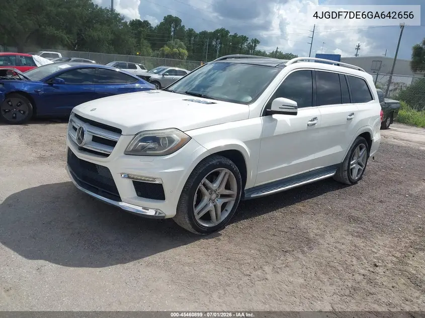 2016 Mercedes-Benz Gl 550 4Matic VIN: 4JGDF7DE6GA642656 Lot: 45460899